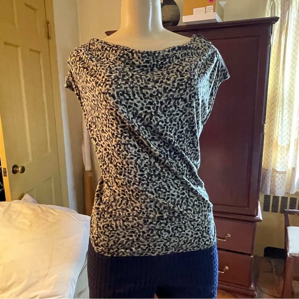 Olive green Michael Kors zipper detail. Camo/ leopard